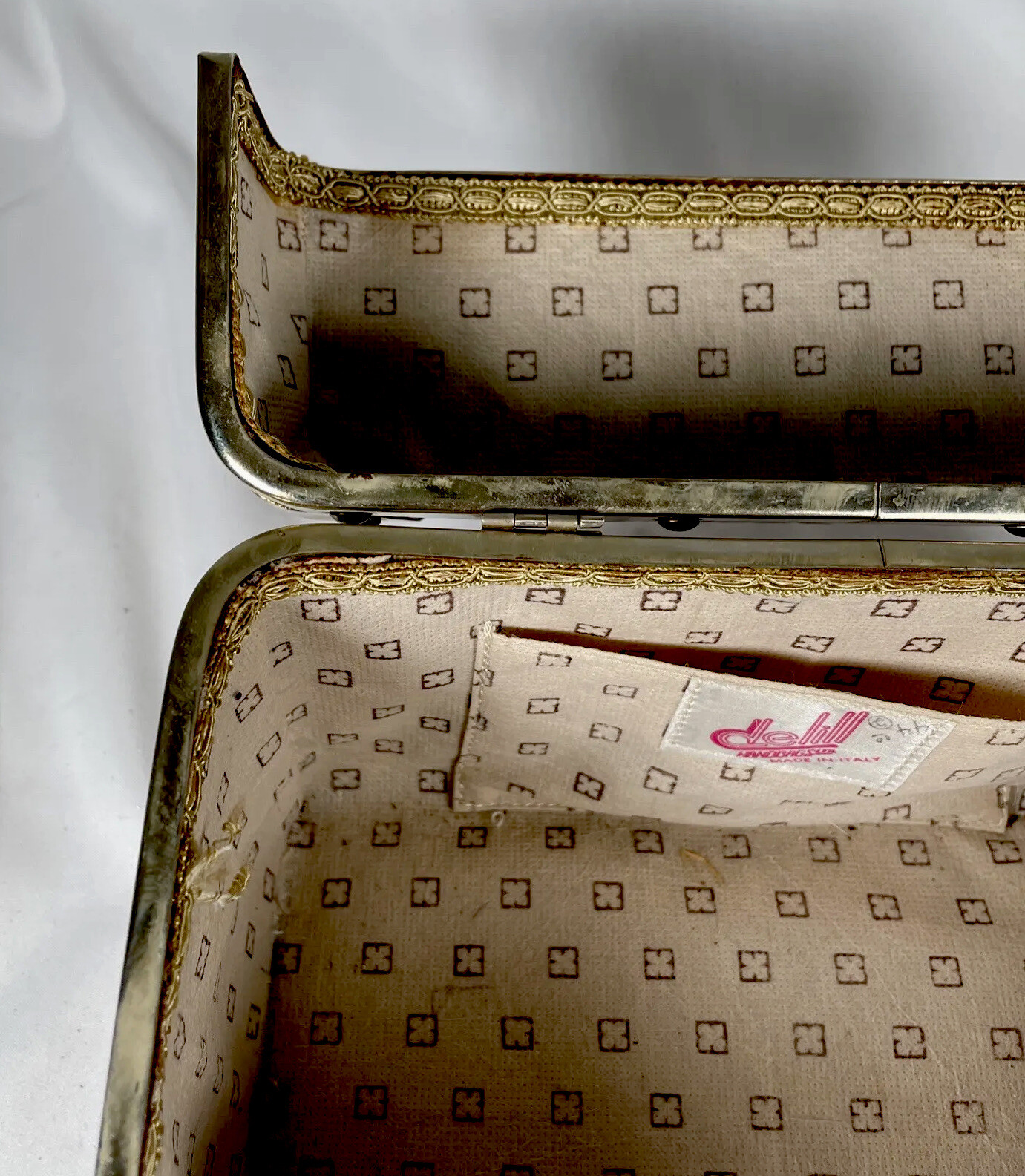 Vintage Delill Italian Train Case Purse 1960 Gem