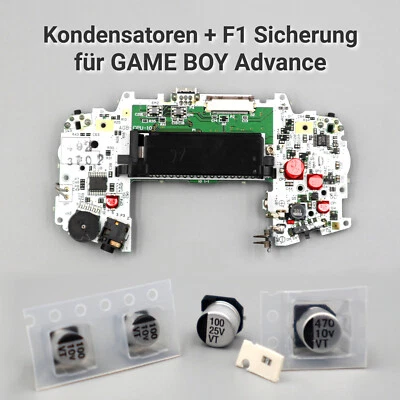 Ersatz Kondensatoren / Sicherungen für GameBoy Advance F1 GBA Elkos SMD Fuse