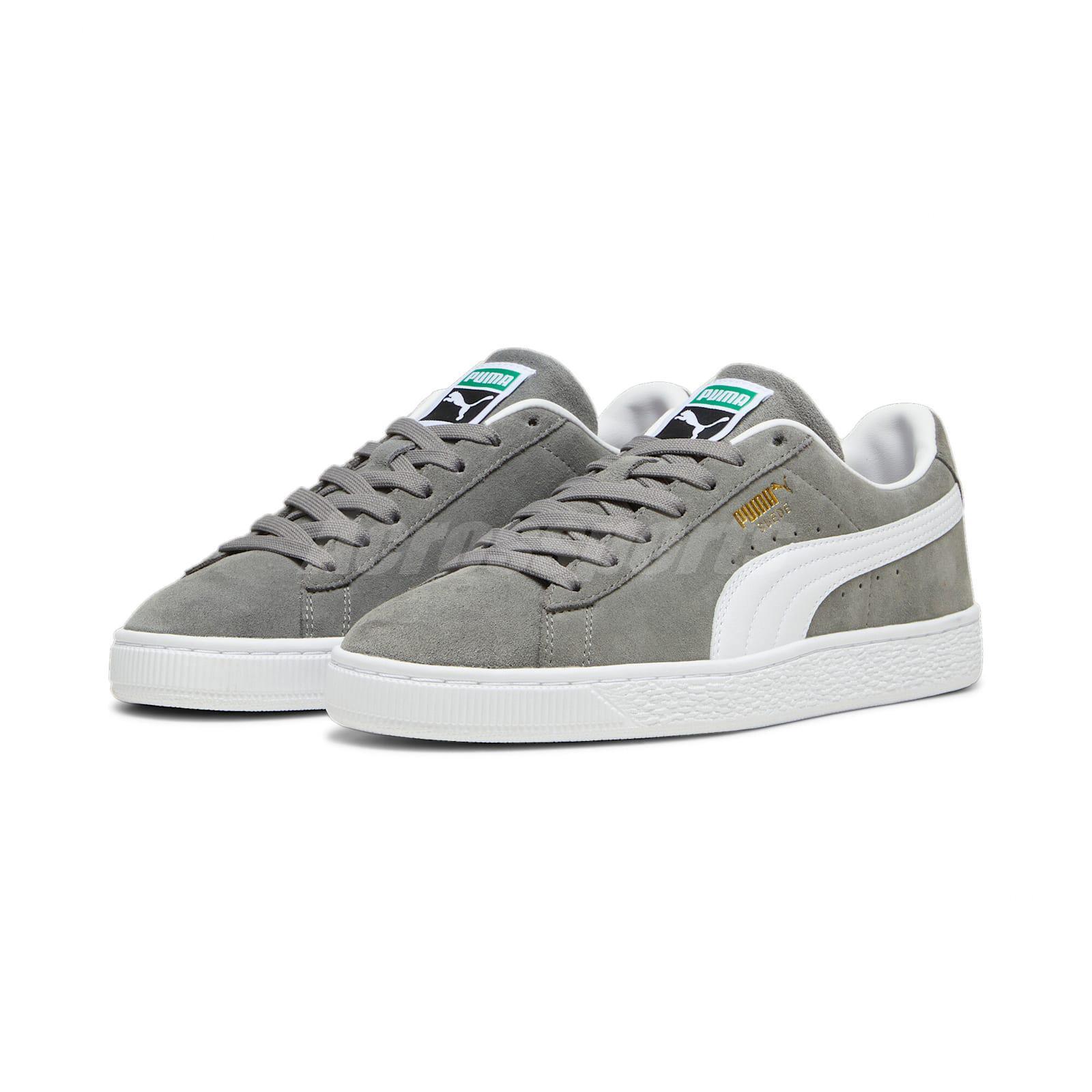 Puma Suede Classic Gray White Men Unisex Casual Lifestyle Shoes 399781-06