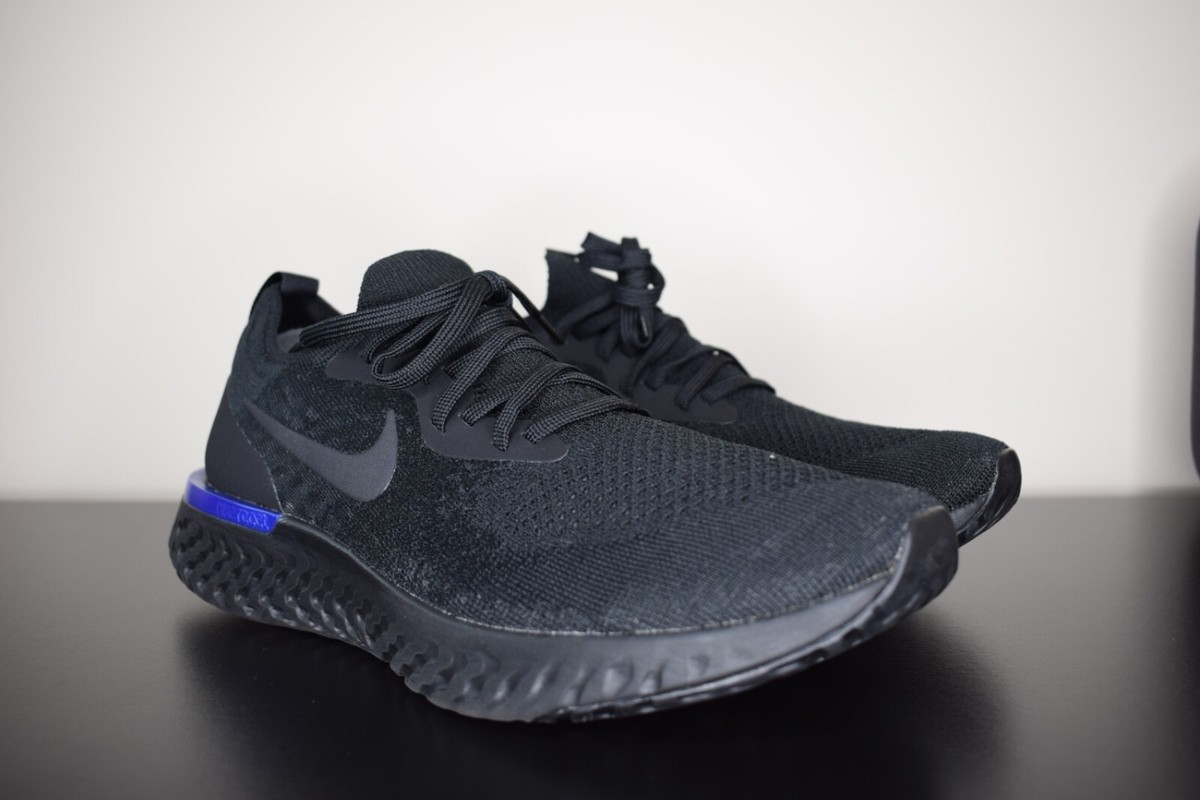 Nike Epic React Flyknit Black Blue Nike Epic React Flyknit