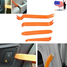 4pcs Car Door Trim Removal Tool Pry Bar Panel Dash Radio Body Clip Installer Kit