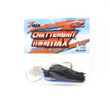 Zman Chatterbait Mini Max Sinking Lure 1/4 Oz Black Blue (7791)