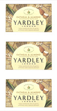 Yardley London Soap Bath Bar Oatmeal  Almond 4Oz 3Pack 