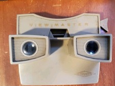 View-Master Sawyers Tan/Grey Viewer Vintage Made in Portland Oregon USA