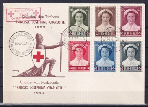 [RM24] Belgium N°912/917FDC Red Cross First Day Cover COB € 85,00 SUPERB
