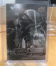 2025-26 UD Series 1 Young Guns Canvas Black / White Donovan Sebrango