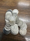 Roll of 50 Barber Silver Dimes, USA 10C Coins, $5 Face Value, Mixed Dates