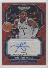 2022-23 Panini Prizm Draft Picks Choice Red 57/88 Trevor Keels #DP-TKE Auto 1u6