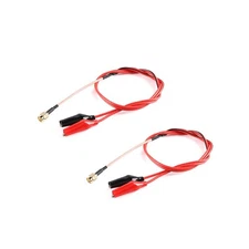 2 PCS SMA Male to Double Alligator Clips Tester Cable RG316 50cm RF