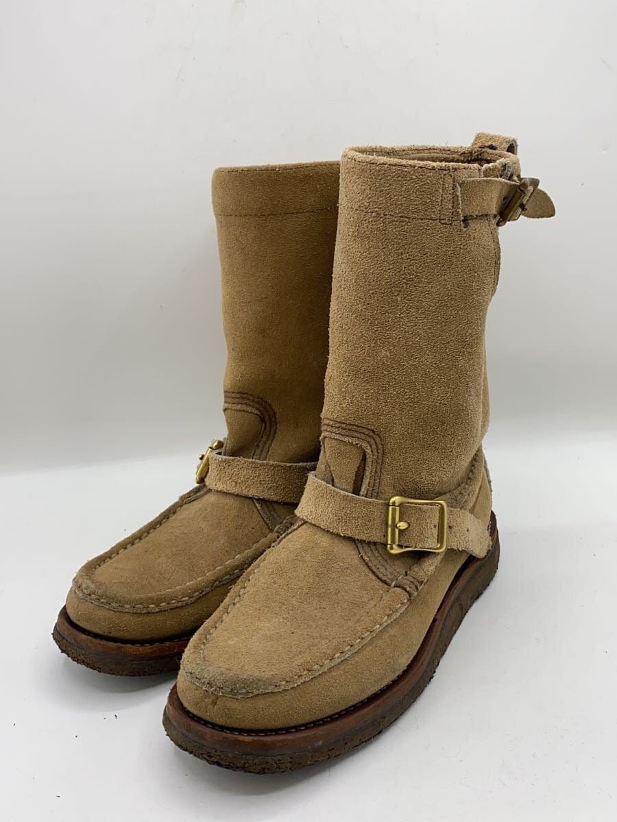 Russell Moccasin Boots Cavalier Engineer Boots Seude Beige