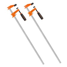 Jorgensen 2-pack Medium Duty Steel Bar Clamp Set with 600 lbs Load limit, 24-...