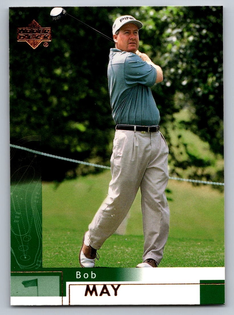 2002 UPPER DECK GOLF CARD #18 BOB MAY