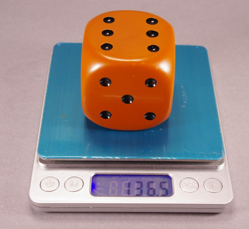 Vintage Bakelite Catalin Dice Pen Holder Desk Accessory Tested Simichrome 136g