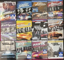 Fast & Furious 1-10 & Hobbs & Shaw -Blu-Ray / 4K - 12 Steelbook Movie Collection