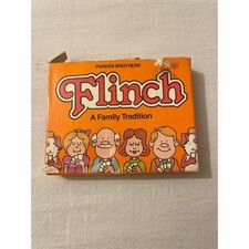 Vintage Parker Brothers Flinch Card Game A Family Tradition Complete Open Box