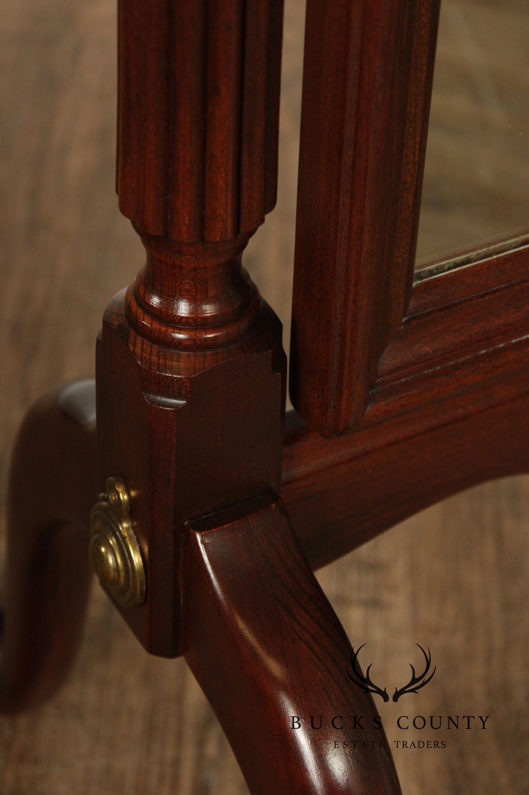 Ethan Allen Georgian Court Cherry Cheval Mirror