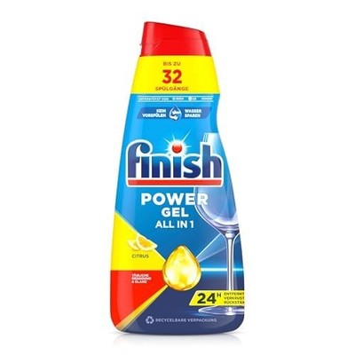 Finish Power Gel Citrus   Flüssiges Geschirrspülmittel für die Spülmaschine 6x