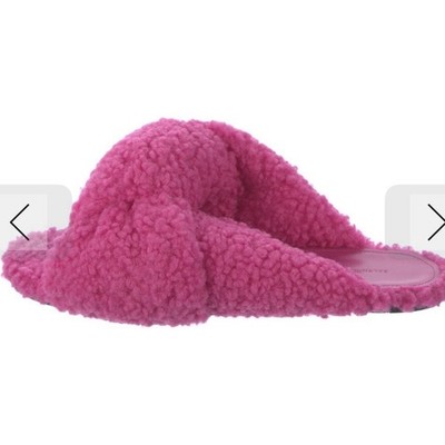 Balenciaga Hot Pink DRAPY Fur Sandals Slippers 39C US9 | eBay