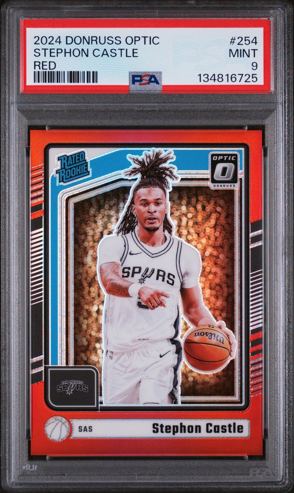 2024 PANINI DONRUSS OPTIC RED #254 STEPHON CASTLE 57/99 PSA 9