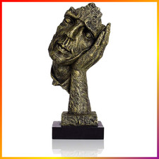 Abstrakte Gesichtsdenker Statue aus Harz für Büro und Home Decor