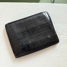 Bosca Black Italian Leather Bifold Wallet