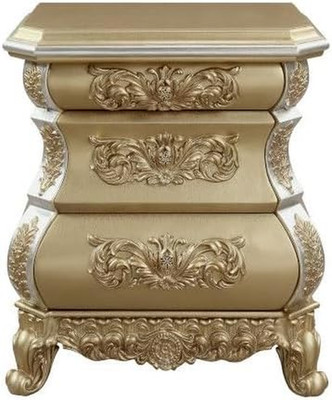 Luxurious Gold-Finished Seville Nightstands for Elegant Bedrooms