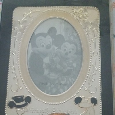 Disney Mickey & Minnie Mouse ''Happily Ever After'' Wedding Photo Frame 5x7