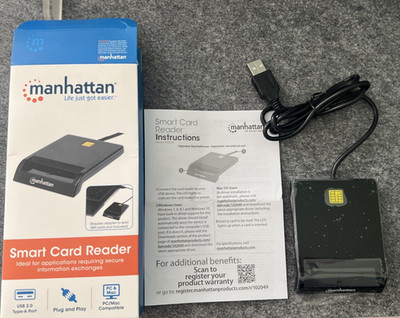 Manhattan 102049 Smart Card Reader Kartenlesegerät USB 2.0 Type A Port - NEU OVP