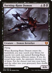 Burning-Rune Demon - Kaldheim (KHM #81) Mythic