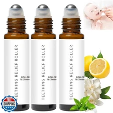 3Pcs Teething Roller All Natural for Babies, Velaria Teething Roller, Baby Te