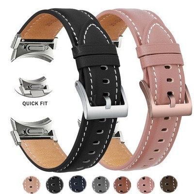 Für Samsung Galaxy Watch FE 7 6 5 Classic Pro 40/44/46/42/43/47mm Leder Armband