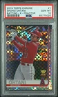 2019 Topps Chrome #1 Shohei Ohtani Batting X-Fractor Refractor Rookie Cup PSA 10