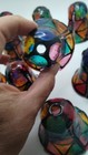 Vintage Plastic Bell Faux Stained Glass Christmas Light Covers Lot Of 10 — photo 5