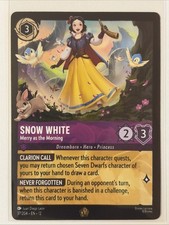 SNOW WHITE - Merry As The Morning COLD FOIL LEGENDARY Lorcana Wilds Unknown