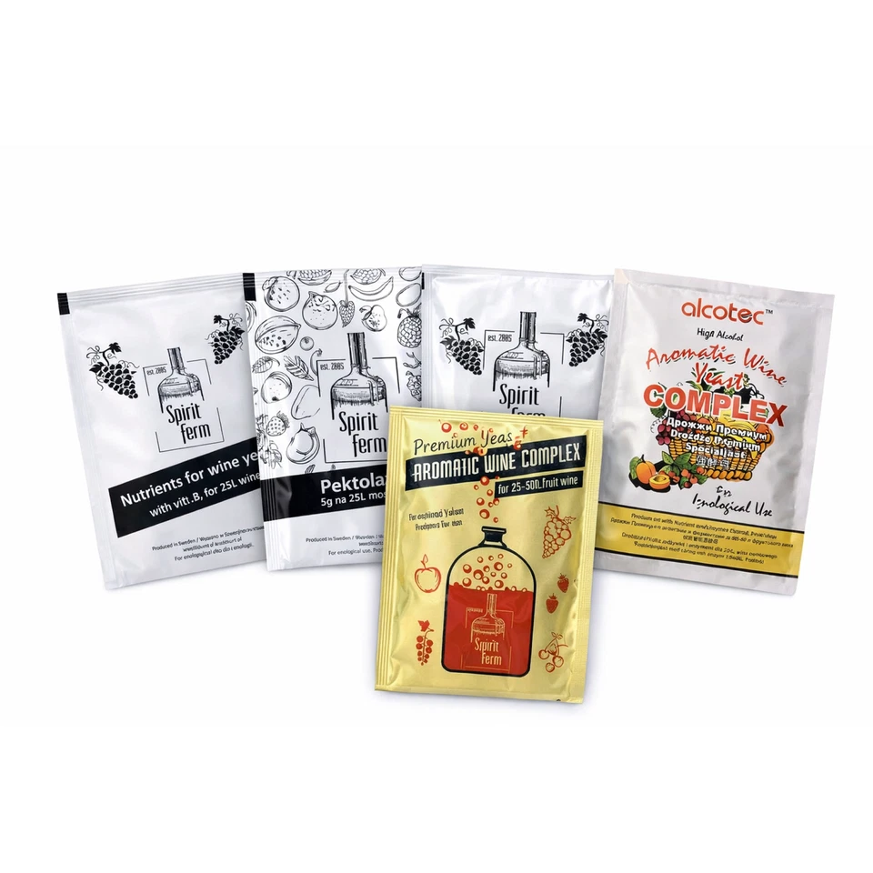 Levure de Vin + Nutriment de Levure + Enzyme Pectique + Copeaux de Chêne - Photo 1/1
