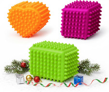 Spiky Baby Balls Soft Textured Teething Toys for Babies 6  12 Months, Tactile Sen