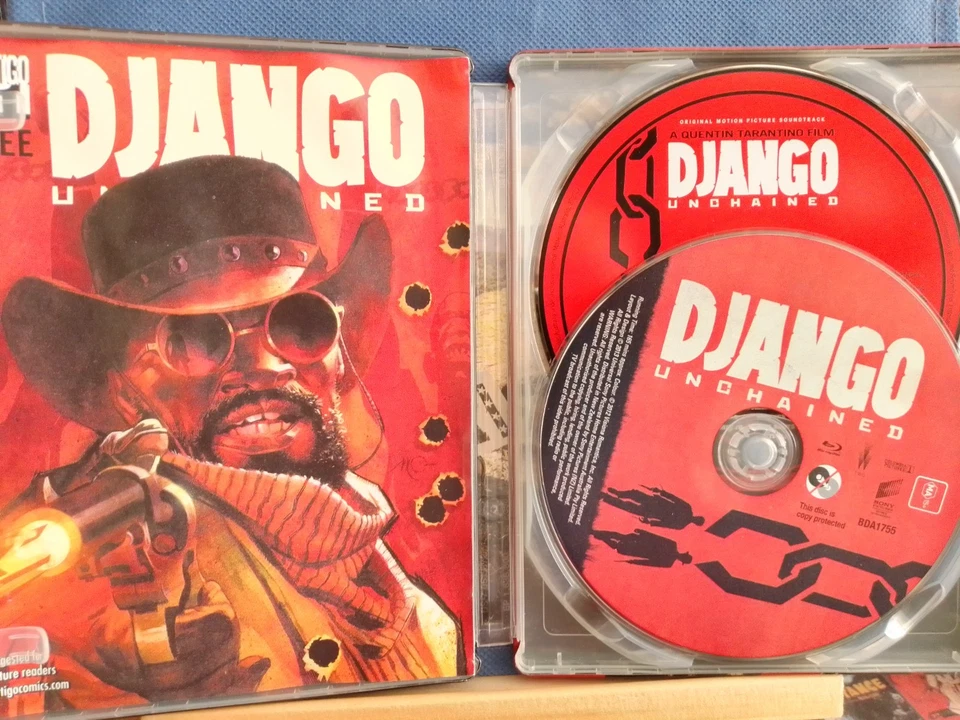 DJANGO UNCHAINED - Steelcase Blu Ray + CD - Excellent Condition Region Free - image 3 of 4