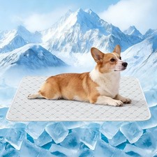 Dog Cooling Mat - Instant 6-12 F Drop, Cooling Mat for Pets Q-MAX 0.5  Mach...