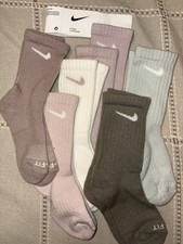 NWT Youth Nike Dri-fit Socks 6 Pair With Original Band Included 10c-3y Size