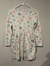 Cat & Jack Girls Snowflake Dress NWT Large 10/12