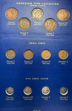 Whitman 9513 Canada Type Set Collection COMPLETE 56 Coin Canadian Album NICE SET