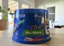 Fujifilm CD-R 80min 700MB/Mo up to 48X write speed 50 pack FACTORY SEALED