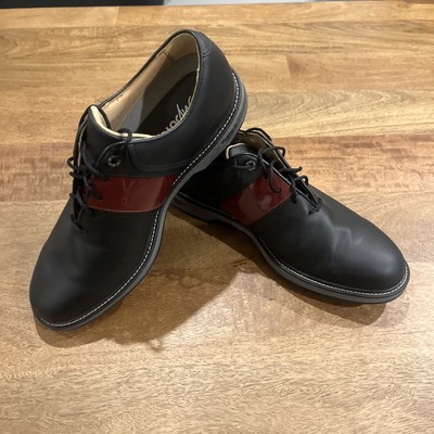 Footjoy MyJoys DryJoy Premiere 9.5 M Black/Maroon Spikeless  display picture 3