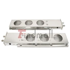 30" Stainless Steel Mud Flap Hanger w/ Light Cutouts Spring Loaded 2 1/2 Pattern