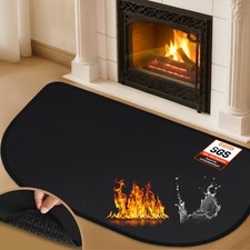 Fireplace Mat, 2 x 36 x 0.06 Fireplace Rugs Fire Resistant, Fiberglass and No...