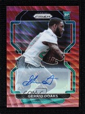 2021 Panini Prizm Rookie Red Wave Prizm Auto 25/149 Gerrid Doaks #426 Auto 04tw