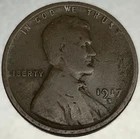 1917 S Lincoln Wheat Cent Penny VG Very Good 1c One Cent US Coin- 2157
