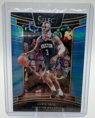 2018-19 Panini Select Light Blue Prizms Chris Paul 098/299 Houston Rockets #64