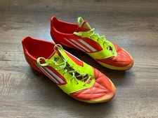FOOTBALL BOOTS-CLEATS -ADIDAS F50 ADIZERO LEATHER FG G45590- US 10 - UK 9 1/2