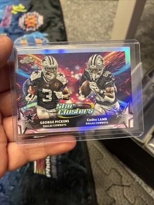 Topps Chrome Star Clusters Dallas Cowboys Pickens Lamb